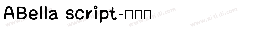 ABella script字体转换